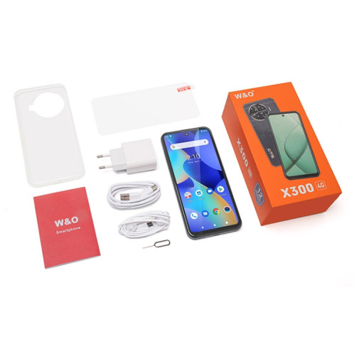 W&O X300, 3 Go + 32 Go, 6,528 pouces Android 10 Mediatek MT6739 Quad Core, réseau : 4G (blanc) SH876W904-09