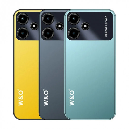 Téléphone de marque, W&O X100, 3 Go + 32 Go, 6,528 pouces Android 10 Mediatek MT6739 Quad Core, réseau : 4G (gris) SH877H460-09