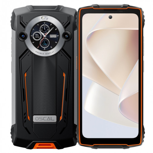  Blackview Oscal PILOT 2, IP68/IP69K/MIL-STD-810H, 6,5 pouces Android 14 MediaTek MT6789 Octa Core, réseau : 4G, OTG, NFC (Orange) SH904E557-035