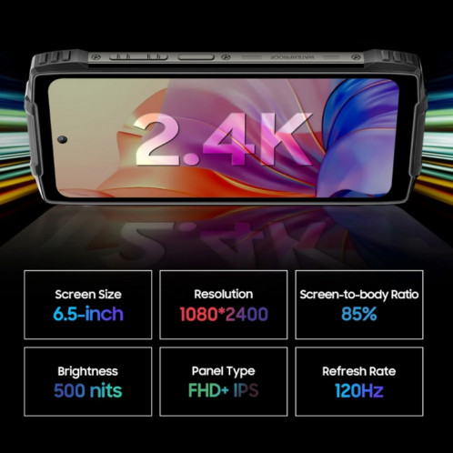  Blackview Oscal PILOT 2, IP68/IP69K/MIL-STD-810H, 6,5 pouces Android 14 MediaTek MT6789 Octa Core, réseau : 4G, OTG, NFC (vert) SH904G202-035