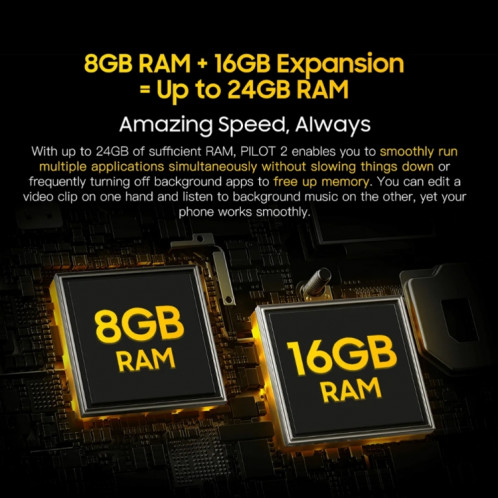  Blackview Oscal PILOT 2, IP68/IP69K/MIL-STD-810H, 6,5 pouces Android 14 MediaTek MT6789 Octa Core, réseau : 4G, OTG, NFC (vert) SH904G202-035
