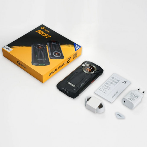  Blackview Oscal PILOT 2, IP68/IP69K/MIL-STD-810H, 6,5 pouces Android 14 MediaTek MT6789 Octa Core, réseau : 4G, OTG, NFC (vert) SH904G202-035