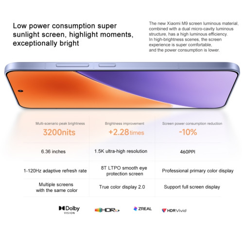 Xiaomi 15, 12 Go + 512 Go, 6,36 pouces Xiaomi HyperOS 2 Snapdragon 8 Elite Octa Core 3 nm jusqu'à 4,32 GHz, NFC, Réseau : 5G (Violet) SX911P484-022