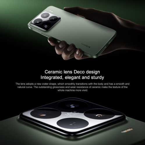 Xiaomi 15 Pro, 16 Go + 1 To, 6,73 pouces Xiaomi HyperOS 2 Snapdragon 8 Elite Octa Core 3 nm jusqu'à 4,32 GHz, NFC, Réseau : 5G (Vert) SX916G556-020