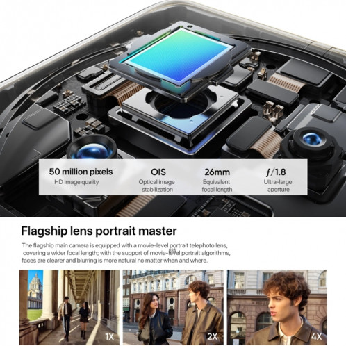 Realme 12 Pro, 8 Go + 256 Go, identification par empreinte digitale sur l'écran, 6,7 pouces Realme UI 5.0 Snapdragon 6 Gen 1 Octa Core, NFC, réseau : 5G, prise en charge de Google Play (or) SR370J299-022