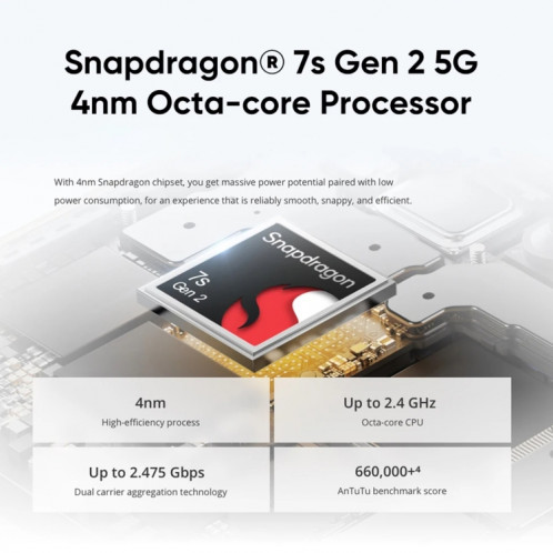 Realme 12 Pro+, 12 Go + 512 Go, identification par empreinte digitale à l'écran, 6,7 pouces Realme UI 5.0 Snapdragon 7s Gen 2 Octa Core, NFC, réseau : 5G, prise en charge de Google Play (or) SR374J466-025