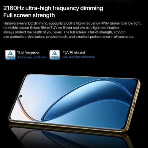 Realme 12 Pro Ultra, 12 Go + 512 Go, identification par empreinte digitale à l'écran, 6,7 pouces Realme UI 5.0 Snapdragon 6 Gen 1 Octa Core, NFC, réseau : 5G, prise en charge Google Play (bleu) SR377L1246-022