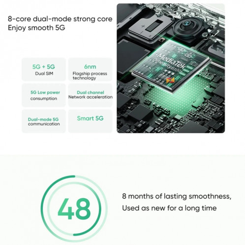 Realme 12x, 12 Go + 512 Go, identification par empreinte digitale latérale, 6,72 pouces Realme UI 5.0 Dimensity 6100+ 5G Octa Core, NFC, réseau : 5G, prise en charge Google Play (noir graphite) SR79GR202-015