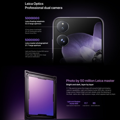 Xiaomi MIX Flip, 12 Go + 256 Go, 6,86 pouces + 4,01 pouces Xiaomi HyperOS Snapdragon 8 Gen 3 Octa Core 4 nm jusqu'à 3,3 GHz, NFC, réseau : 5G (noir) SX380B187-020