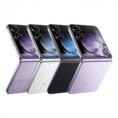 Xiaomi MIX Flip, 12 Go + 256 Go, 6,86 pouces + 4,01 pouces Xiaomi HyperOS Snapdragon 8 Gen 3 Octa Core 4 nm jusqu'à 3,3 GHz, NFC, réseau : 5G (noir) SX380B187-020
