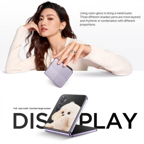 Xiaomi MIX Flip, 12 Go + 256 Go, 6,86 pouces + 4,01 pouces Xiaomi HyperOS Snapdragon 8 Gen 3 Octa Core 4 nm jusqu'à 3,3 GHz, NFC, réseau : 5G (noir) SX380B187-020
