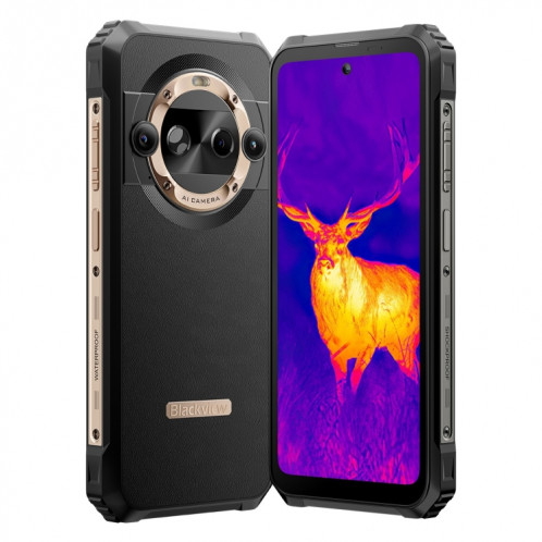  Blackview BL9000 Pro 5G, caméra d'imagerie thermique, 12 Go + 512 Go, IP68/IP69K/MIL-STD-810H, 6,78 pouces Android 14 MediaTek Dimensity 8020 Octa Core, réseau : 5G, NFC, OTG (Or) SB401J1074-014