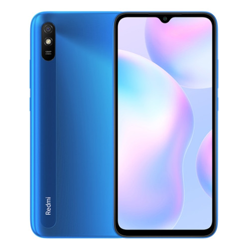 Xiaomi Redmi 9A, 4 Go + 64 Go, Batterie 5000 mAh, identification faciale, 6,53 pouces MIUI 12 MTK Helio G25 Octa Core jusqu'à 2,0 GHz, réseau : 4G, double SIM, prise en charge de Google Play (bleu) SX675L1591-015