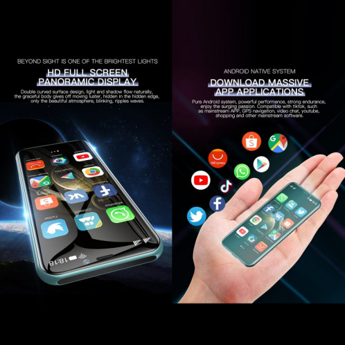 SOYES S10H, 3 Go + 32 Go, Identification du visage, 3,46 pouces Android 9.0 MTK6739CW Quad Core jusqu'à 1,28 GHz, Double SIM, Bluetooth, WiFi, GPS, Réseau: 4G (Noir) SH745B367-010