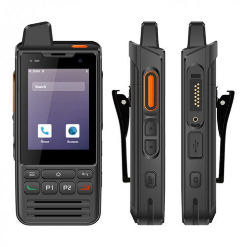 Téléphone robuste UNIWA F60 Talkie Walkie, 1 Go + 8 Go, IP68 étanche à la poussière, antichoc, batterie 5300mAh, 2,8 pouces Android 9.0 MTK6739 Quad Core jusqu'à 1,3 GHz, réseau: 4G, SOS, OTG, NFC (noir) SU751B1238-09