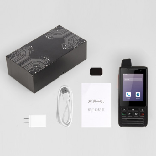 Téléphone robuste UNIWA F60 Talkie Walkie, 1 Go + 8 Go, IP68 étanche à la poussière, antichoc, batterie 5300mAh, 2,8 pouces Android 9.0 MTK6739 Quad Core jusqu'à 1,3 GHz, réseau: 4G, SOS, OTG, NFC (noir) SU751B1238-09