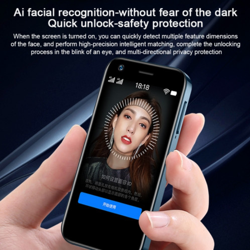 SOYES XS12, MERVEILLE+MERVEILLE, Reconnaissance faciale, 3,0 pouces Android 9.0 MTK6737M Quad Core jusqu'à 1,1 GHz, Bluetooth, WiFi, FM, Réseau : 4G, Dual SIM (Noir) SS905B563-015