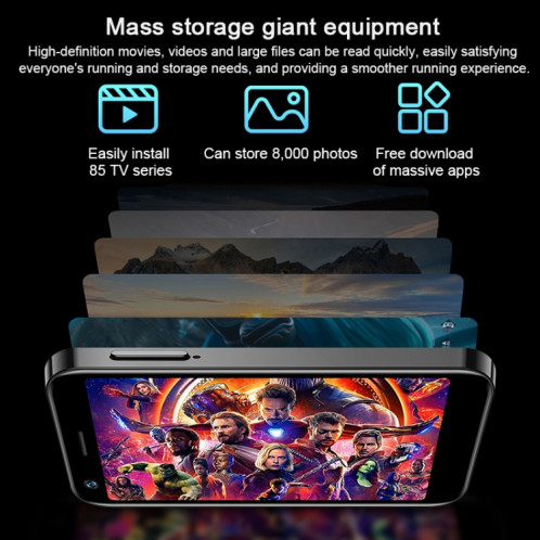 SOYES XS12, MERVEILLE+MERVEILLE, Reconnaissance faciale, 3,0 pouces Android 9.0 MTK6737M Quad Core jusqu'à 1,1 GHz, Bluetooth, WiFi, FM, Réseau : 4G, Dual SIM (Noir) SS905B563-015