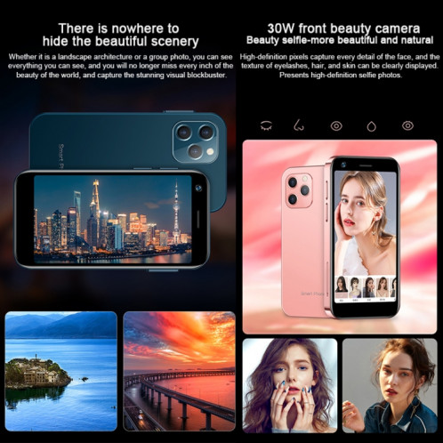 SOYES XS12, MERVEILLE+MERVEILLE, Reconnaissance faciale, 3,0 pouces Android 9.0 MTK6737M Quad Core jusqu'à 1,1 GHz, Bluetooth, WiFi, FM, Réseau : 4G, Dual SIM (Noir) SS905B563-015