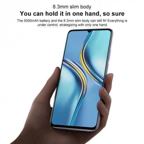 HONNEUR X30 MAX 5G KKG-AN70, 64MP Caméras, 8 Go + 256 Go, version de Chine, Double dossier Caméras, Identification de l'empreinte digitale, Batterie 5000mAh, UI de 7,09 pouces Magic UI 5.0 (Android R) Dimension 900 SH46TS1081-015