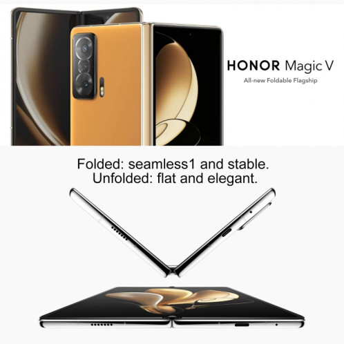 Honor Magic V 5G MGI-AN000, appareil photo 50MP, 12 Go + 512 Go, version chinoise, Caméras arrière triples, ID de fondu et identification d'empreintes digitales latérales, 7,9 pouces + 6,45 pouces Magic UI 6.0 SH007B87-07