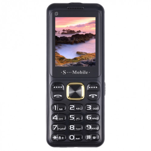 Téléphone pour personnes âgées W23, 2,2 pouces, batterie 800 mAh, 21 touches, prise en charge Bluetooth, FM, MP3, GSM, Triple SIM (noir) SH212B1807-06