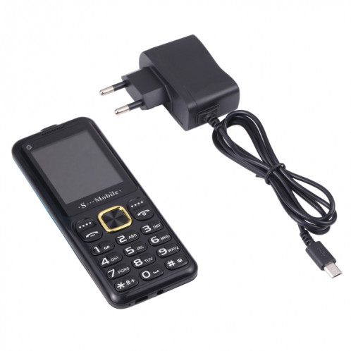 Téléphone pour personnes âgées W23, 2,2 pouces, batterie 800 mAh, 21 touches, prise en charge Bluetooth, FM, MP3, GSM, triple SIM (bleu) SH212L1920-06