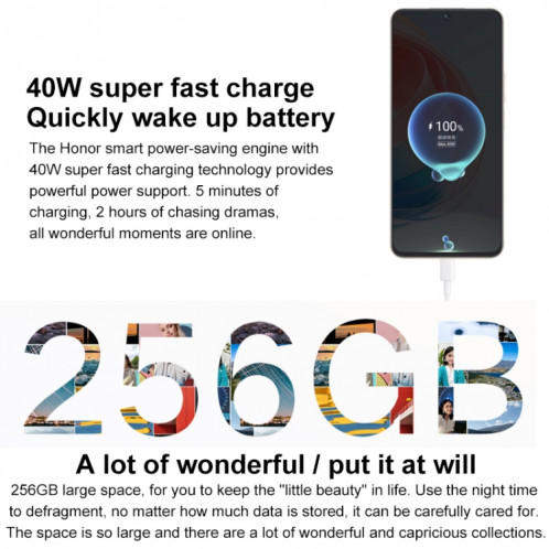 Honor X40i 5G DIO-AN00, caméras 50MP, 12 Go + 256 Go, version chinoise, Caméras arrière doubles, identification d'empreintes digitales latérales, batterie 4000 mAh, 6,7 pouces Magic UI 6.1 / Android 12 Dimensity 700 SH16JS335-07