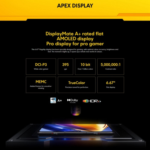 Xiaomi POCO F4 GT 5G, appareil photo 64MP, 12 Go + 256 Go, version globale avec Google Play, Caméras triple arrière, identification d'empreintes digitales faciales et latérales AI, 6,67 pouces MIUI 13 / SX229B1135-07