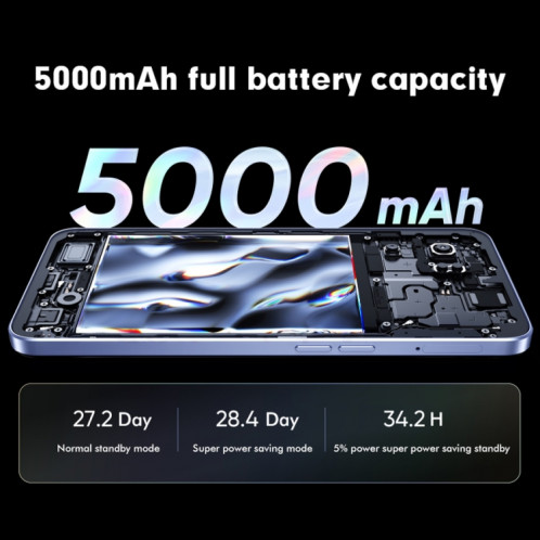 Realme V23 5G, appareil photo 48MP, 12 Go + 256 Go, Caméras arrière doubles, identification d'empreintes digitales latérales, batterie 5000 mAh, Realme UI 3.0 de 6,58 pouces / Android 12 MediaTek Dimensity 810 Octa SR75NB641-014