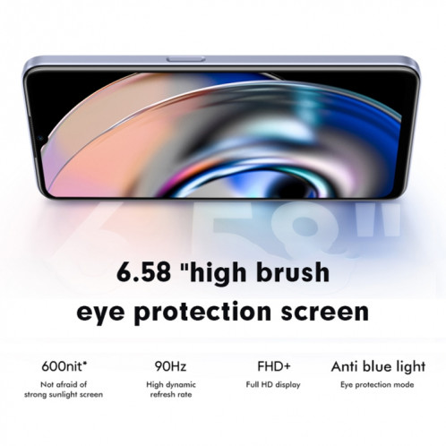 Realme V23 5G, appareil photo 48MP, 12 Go + 256 Go, Caméras arrière doubles, identification d'empreintes digitales latérales, batterie 5000 mAh, Realme UI 3.0 de 6,58 pouces / Android 12 MediaTek Dimensity 810 Octa SR75NB641-014