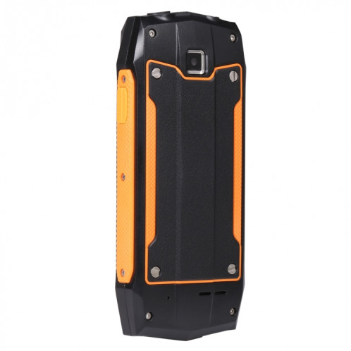 Téléphone robuste Rugtel R1C, IP68 étanche à la poussière antichoc, 2,4 pouces, MTK6261D, batterie 2000 mAh, SOS, FM, double SIM (orange) SR303E535-014