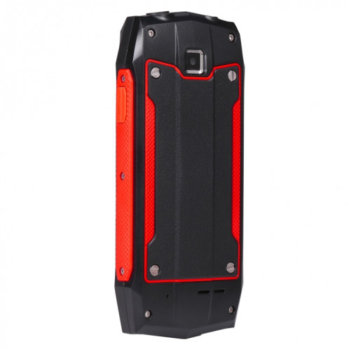 Téléphone robuste Rugtel R1C, IP68 étanche à la poussière antichoc, 2,4 pouces, MTK6261D, batterie 2000 mAh, SOS, FM, double SIM (rouge) SR303R207-014