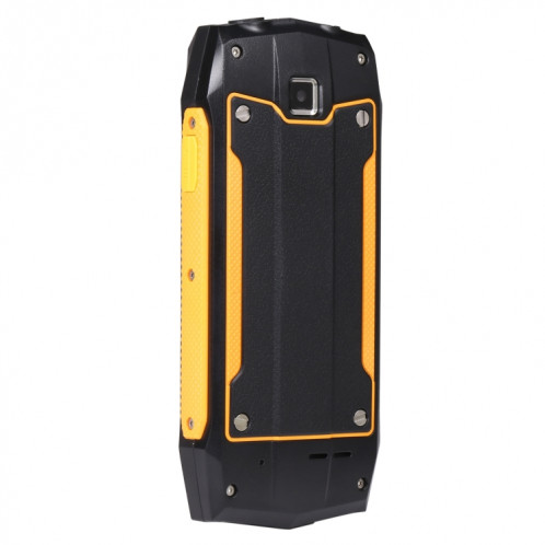 Téléphone robuste Rugtel R1C, IP68 étanche à la poussière antichoc, 2,4 pouces, MTK6261D, batterie 2000 mAh, SOS, FM, double SIM (jaune) SR303Y987-014