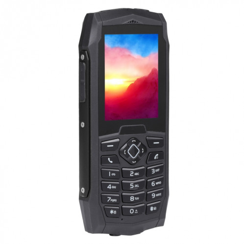 Téléphone robuste Rugtel R1D, IP68 étanche à la poussière antichoc, 2,4 pouces, MTK6261D, batterie 2000 mAh, haut-parleur fort, FM, réseau : 2G, double SIM (noir) SR304B1291-013
