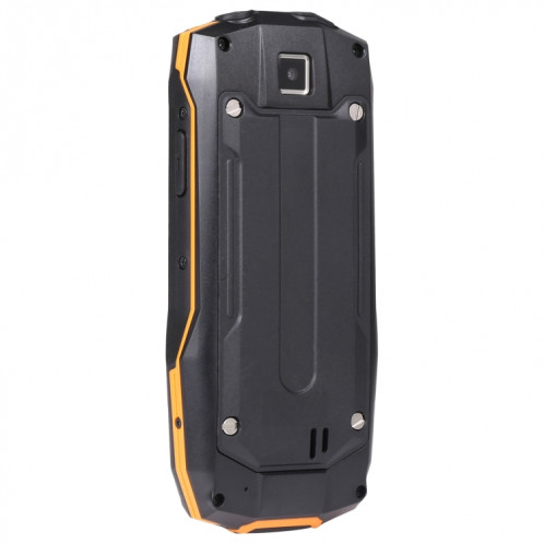 Téléphone robuste Rugtel R2C, IP68 étanche à la poussière antichoc, 2,4 pouces, MTK6261D, batterie 2500 mAh, SOS, FM, double SIM (orange) SR305E501-014