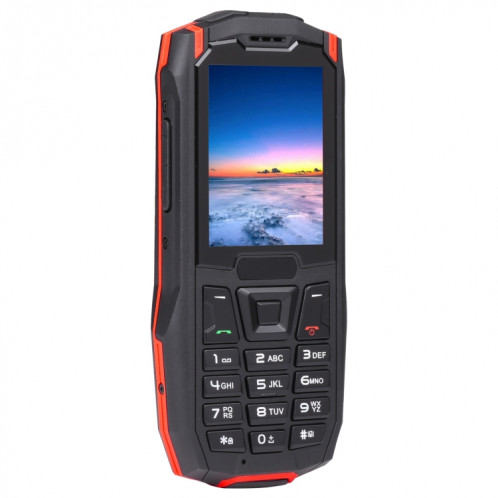 Téléphone robuste Rugtel R2C, IP68 étanche à la poussière antichoc, 2,4 pouces, MTK6261D, batterie 2500 mAh, SOS, FM, double SIM (rouge) SR305R1692-014