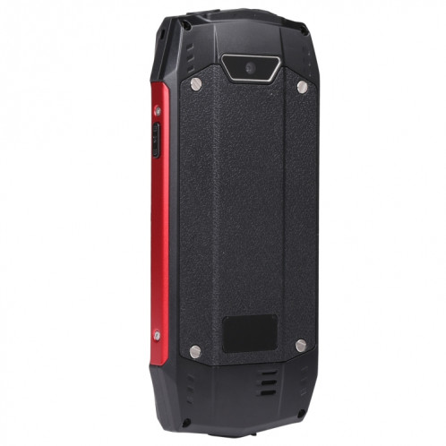 Téléphone robuste Rugtel R3C, IP68 étanche à la poussière et aux chocs, 2,8 pouces, MTK6261D, batterie 2500 mAh, SOS, FM, double SIM (rouge) SR306R1138-014