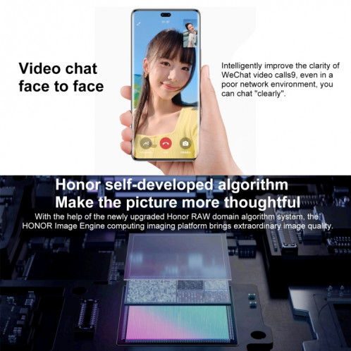 Honor 80 Pro 5G ANP-AN00, caméras 160MP, 8 Go + 256 Go, version chinoise, Caméras triple arrière, identification des empreintes digitales de l'écran, 6,78 pouces Magic UI 7.0 Qualcomm Snapdragon 8+ Gen1 Octa Core SH323F1216-08