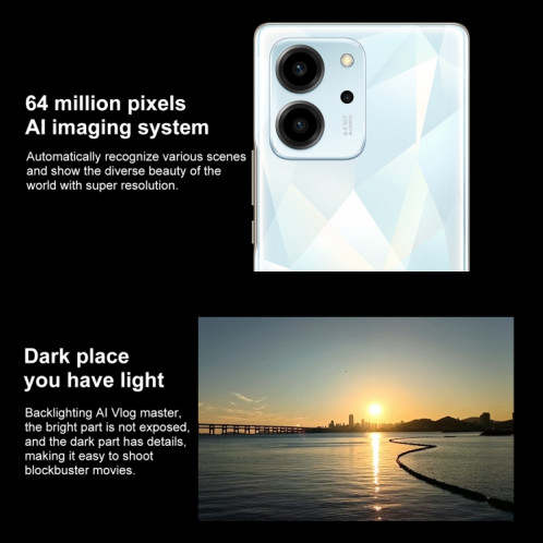 Honor 80 SE 5G GIA-AN80, appareils photo 64MP, 8 Go + 256 Go, version chinoise, Caméras triple arrière, identification des empreintes digitales de l'écran, 6,67 pouces Magic OS 7.0 Android 12 Dimensity 900 MT6877 Octa SH326L1735-012
