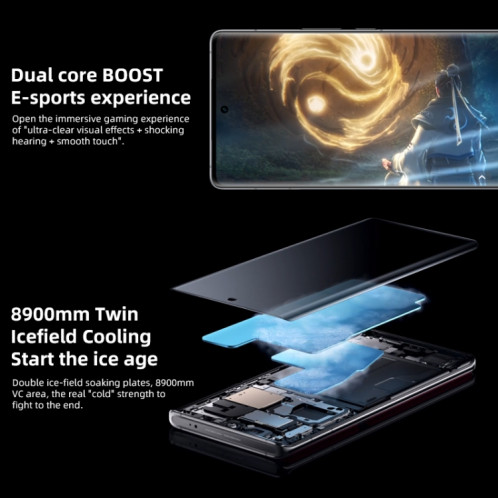 vivo X90 Pro + 5G, appareil photo 64MP, 12 Go + 256 Go, Caméras arrière quadruples, identification des empreintes digitales de l'écran / identification du visage, batterie 4700 mAh, 6,78 pouces Android 13.0 OriginOS 3 SV355B717-012