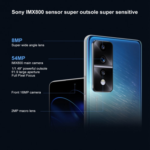Honor 80 GT 5G AGT-AN00, appareils photo 54MP, 12 Go + 256 Go, version chinoise, Caméras arrière triples, identification du visage/identification des empreintes digitales de l'écran, 6,67 pouces Magic UI 7.0 Qualcomm SH359L1282-013