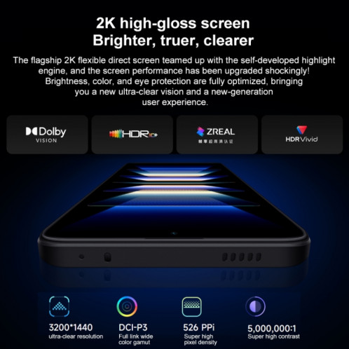 Xiaomi Redmi K60 Pro 5G, appareil photo 54MP, 12 Go + 256 Go, Caméras triple arrière, identification des empreintes digitales de l'écran, batterie 5000 mAh, 6,67 pouces MIUI 14 Snapdragon 8 Gen2 Octa Core 4 nm SX368W1754-015