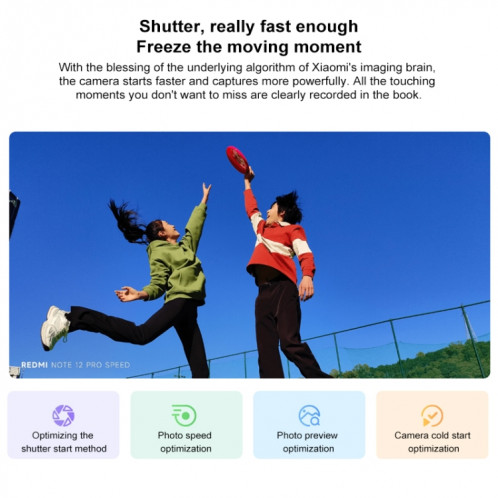 Xiaomi Redmi Note 12 Vitesse Pro 5G, appareil photo 108MP, 8 Go + 256 Go, Caméras triple arrière, batterie 5000 mAh, 6,67 pouces MIUI 14 Snapdragon 778G Octa Core jusqu'à 2,4 GHz, réseau : 5G, double SIM, NFC, IR SX372B125-014