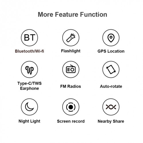 QIN F22 Pro 4G, 4 Go + 64 Go, 3,54 pouces Android 12 Helio G85 Octa Core, réseau : 4G, OTG, télécommande infrarouge, SIM unique, prise en charge de Google Play (blanc) SH409W1330-010