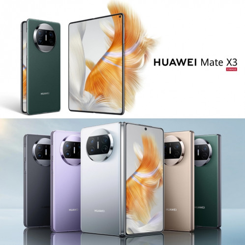 Huawei Mate X3 512 Go ALT-AL00, appareil photo 50 MP, version Chine, Triple caméras, identification faciale et identification d'empreintes digitales latérales, batterie 4800 mAh, écran 7,85 pouces + 6,4 pouces, SH421J1048-016