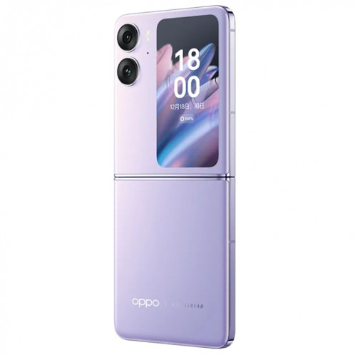 OPPO Find N2 Flip 16 Go + 512 Go, appareil photo 50MP, version chinoise, Caméras arrière doubles, identification du visage et identification des empreintes digitales latérales, écran 6,8 pouces + 3,26 pouces, ColorOS SO441P1614-017