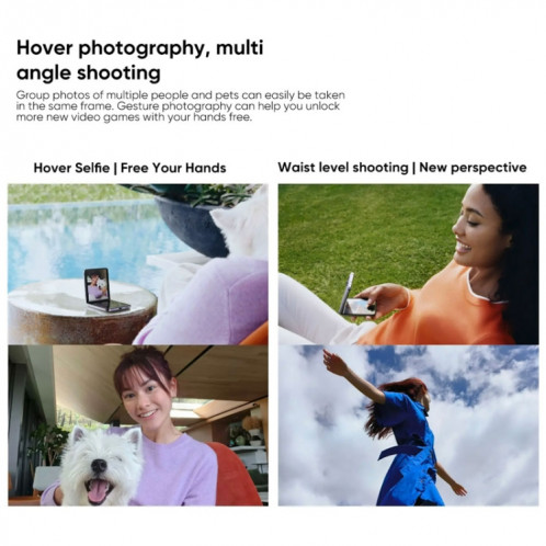 OPPO Find N2 Flip 16 Go + 512 Go, appareil photo 50MP, version chinoise, Double caméra arrière, identification du visage et identification des empreintes digitales latérales, écran 6,8 pouces + 3,26 pouces, ColorOS SO441B893-017