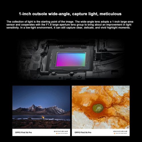 OPPO Find X6 Pro 5G, 16 Go + 256 Go, appareil photo 50MP, version chinoise, Triple caméras arrière, 6,82 pouces ColorOS 13.1 Qualcomm Snapdragon 8 Gen 2 Octa Core jusqu'à 3,187 GHz, réseau : 5G, prise en charge de SO445G1779-012