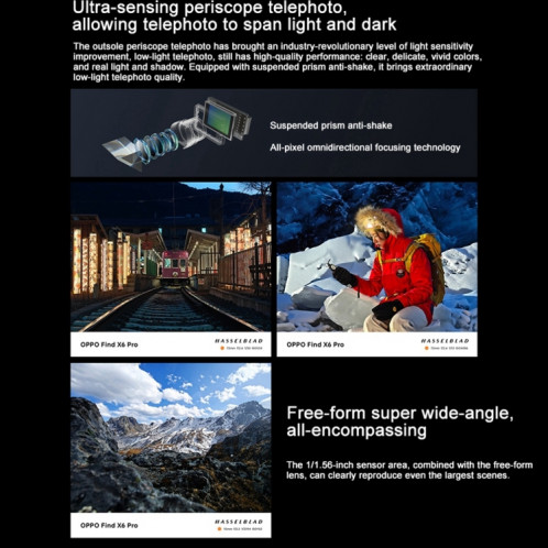 OPPO Find X6 Pro 5G, 16 Go + 256 Go, appareil photo 50MP, version chinoise, Triple caméras arrière, 6,82 pouces ColorOS 13.1 Qualcomm Snapdragon 8 Gen 2 Octa Core jusqu'à 3,187 GHz, réseau : 5G, prise en charge de SO445G1779-012